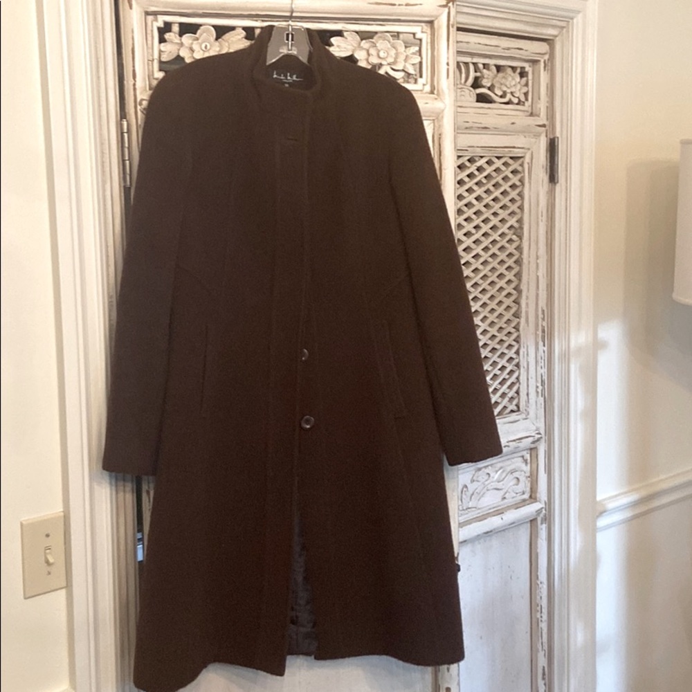 Nichole Miller alpaca/wool a-line coat